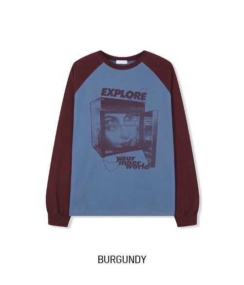 Vision Color Matching Raglan Long Sleeve
