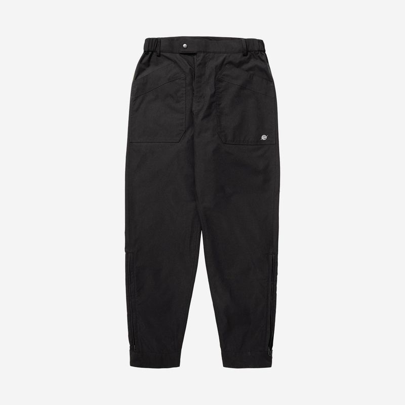Poly Cotton Cargo Pants - BLACK
