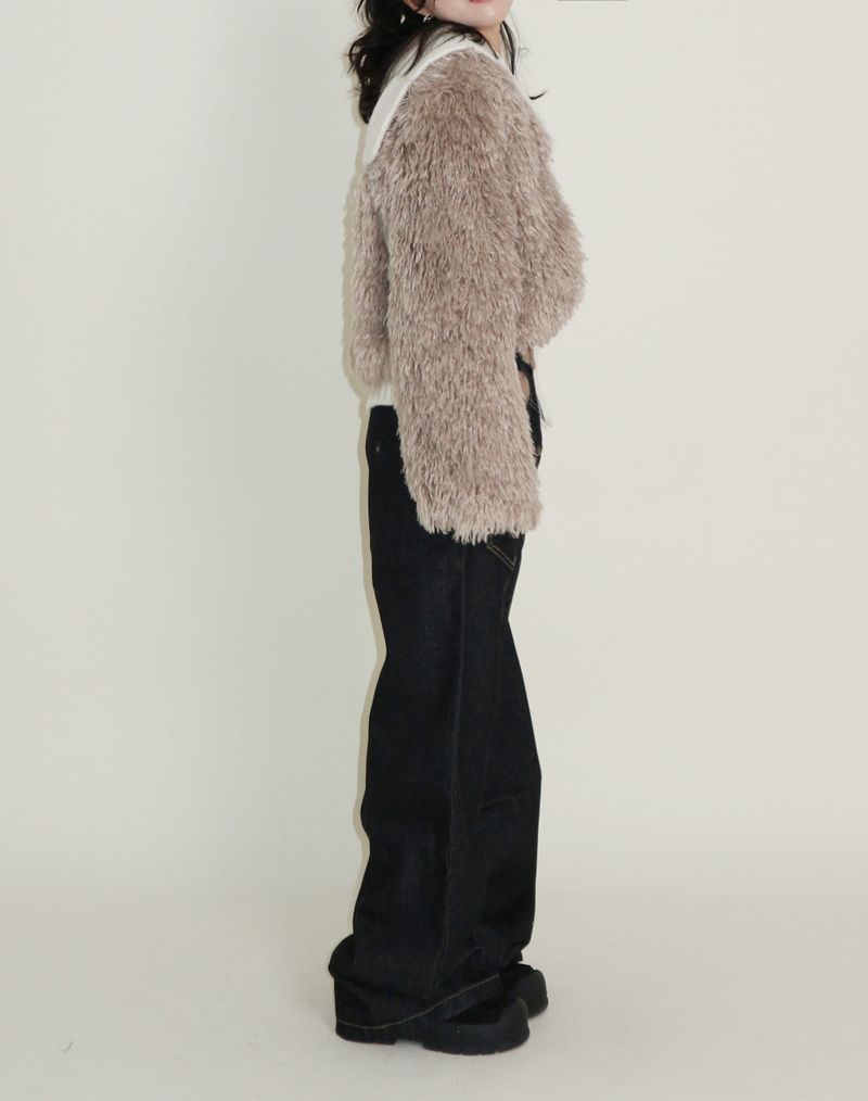Angel Hairri Fur Bolero Short Jacket (Semi Cropped Jacket)
