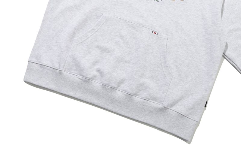 RECENT LOGO FLOWER HOODIE_LIGHT GREY