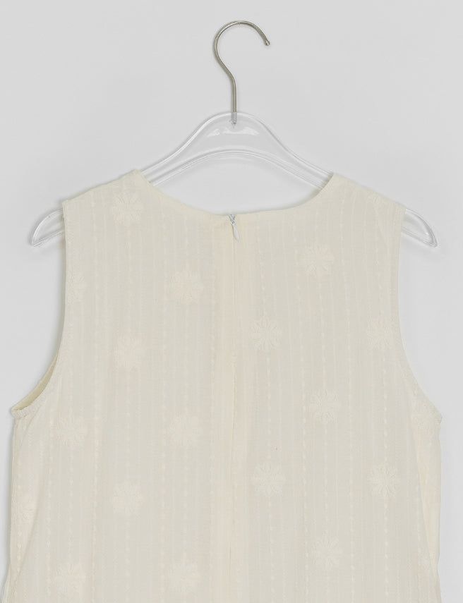 Namo Embroidered Sleeveless Long One Piece