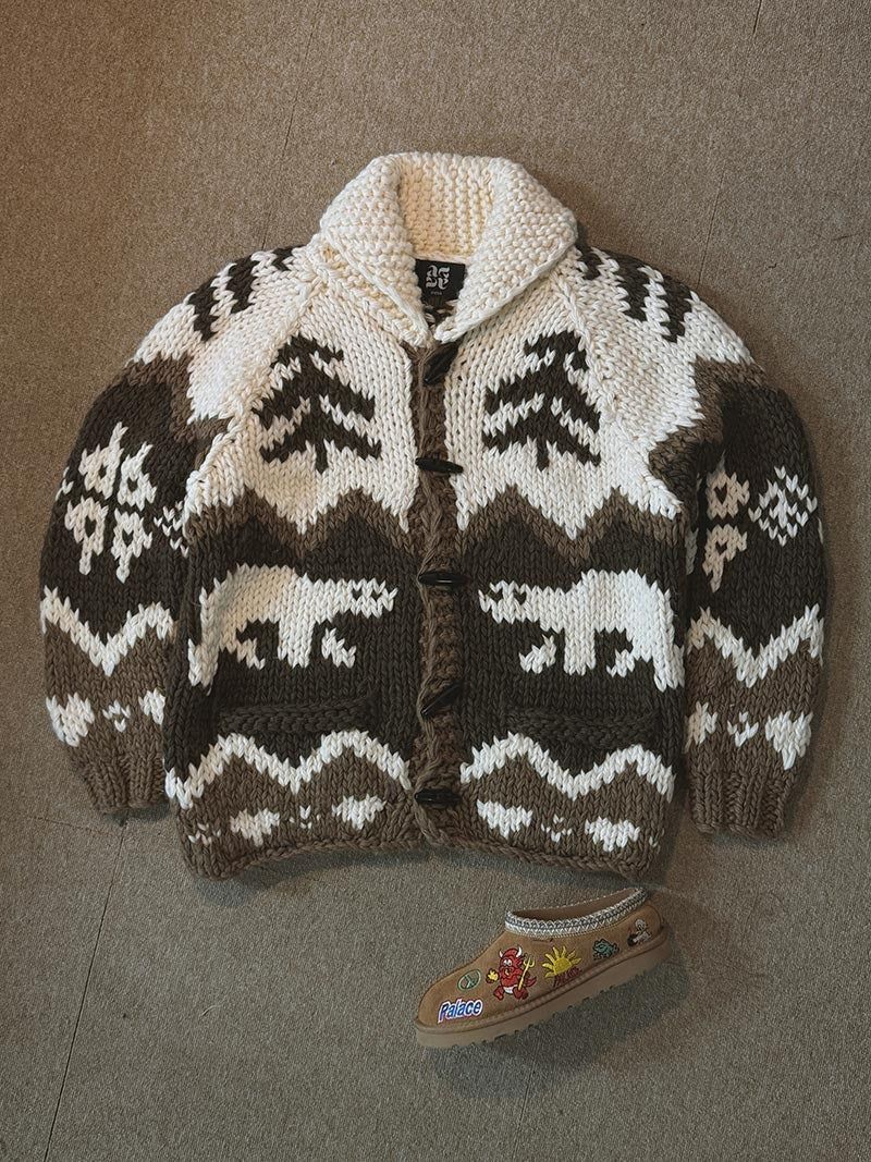 [Handmade] Nordic Toggle Knit Cardigan