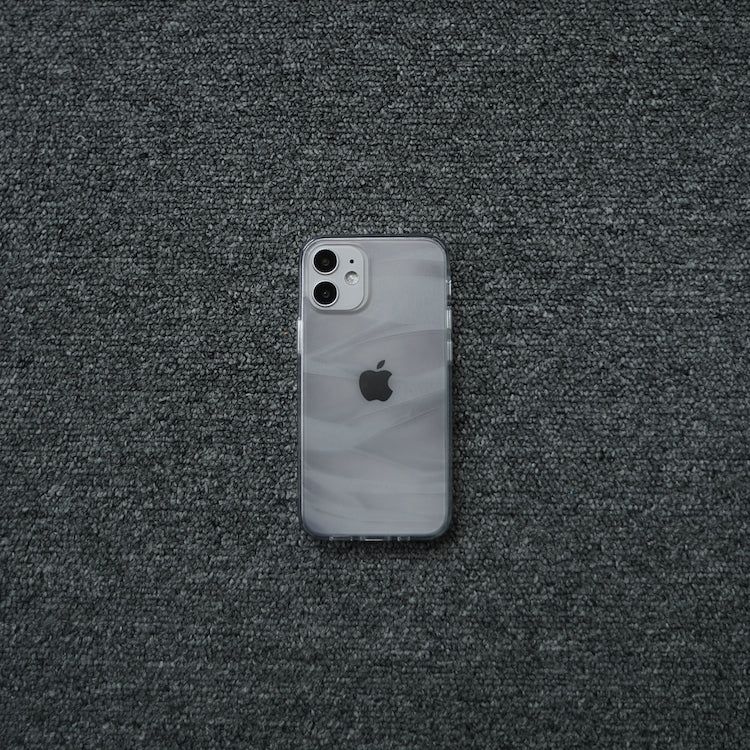 [MADE] see through jelly hard phone case (white)