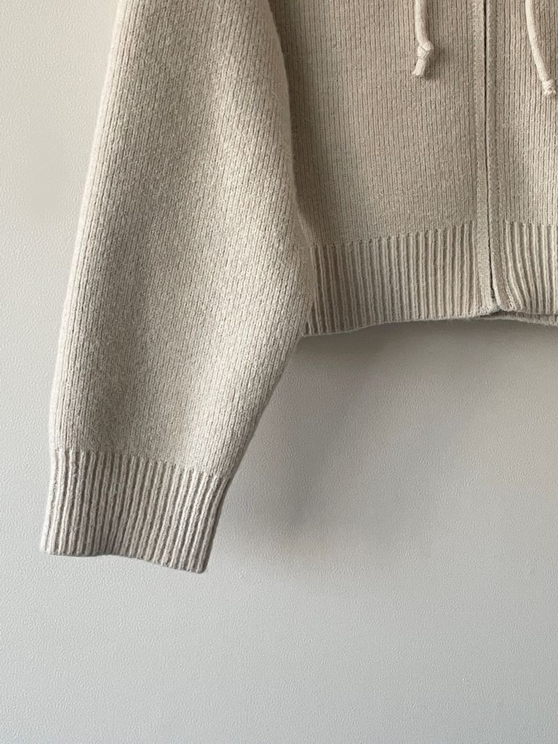 Chewy sweater hood zip up