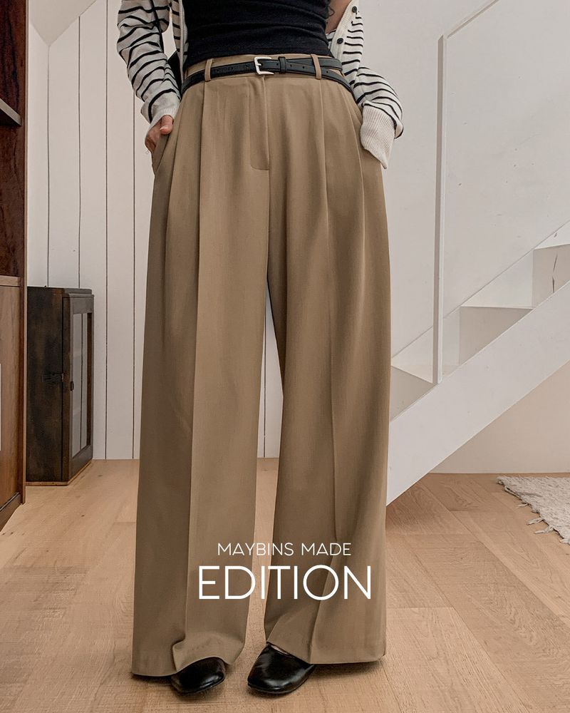 MAYBINS（メイビンス）の「[MADE] リールピンタックバンディングスラックス（パンツ）」