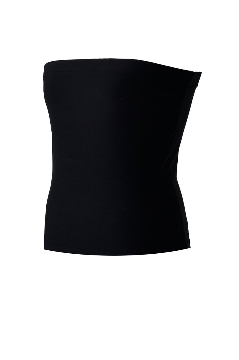 4-way multi tricot jersey span tube top (black)