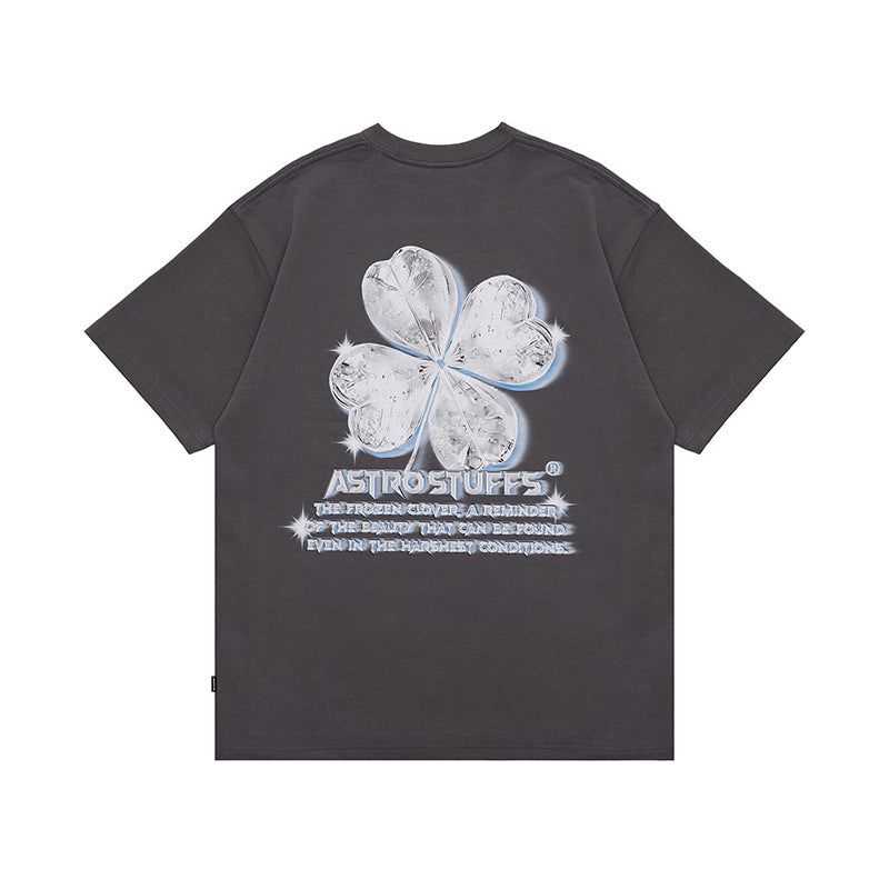 AstroStuffs(アストロスタッフス)の「SP25 SS フリーズクローバーTシャツ (グレー)(トップス)」