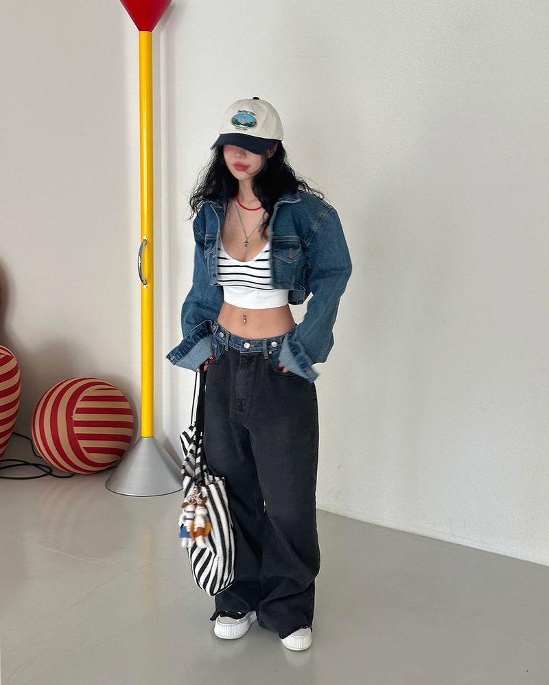 Delight-J(ディライトジェイ)の「Eiffel Short Cropped Jean Jacket(Jackets/Outerwear)」