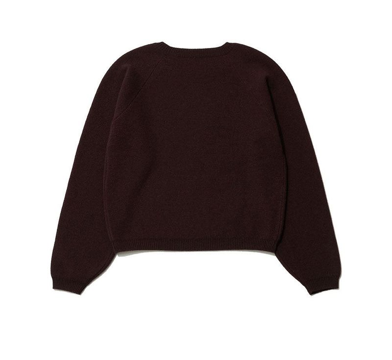 STAR BUTTON KNIT - BROWN