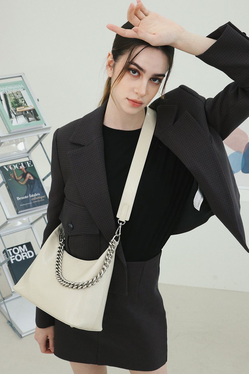 BOLD CHAIN CITY BAG_3COLORS
