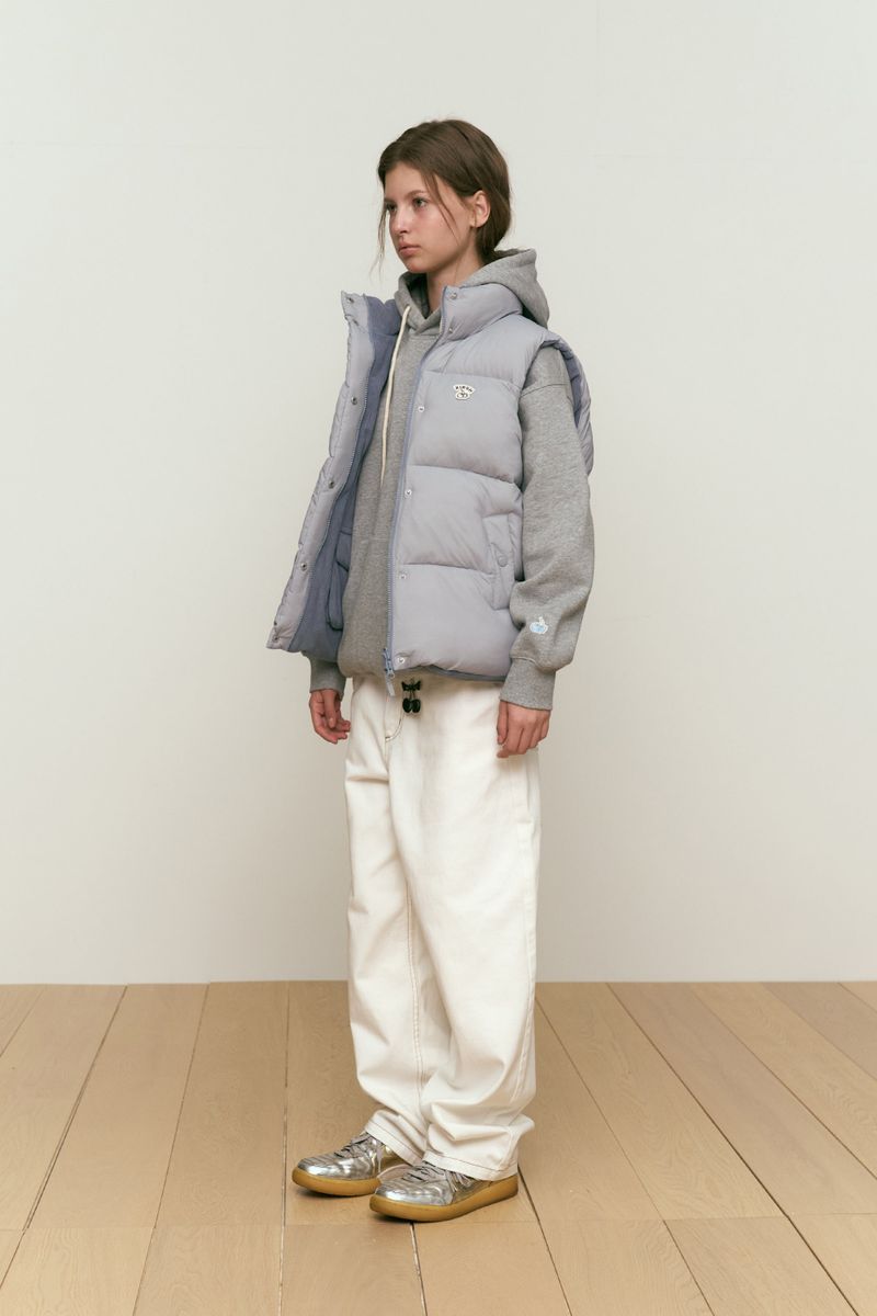 CHERRY REVERSIBLE PADDING VEST [BLUE]