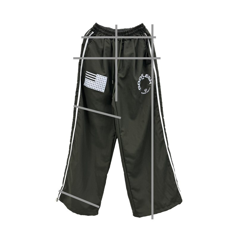 flag track nylon pants