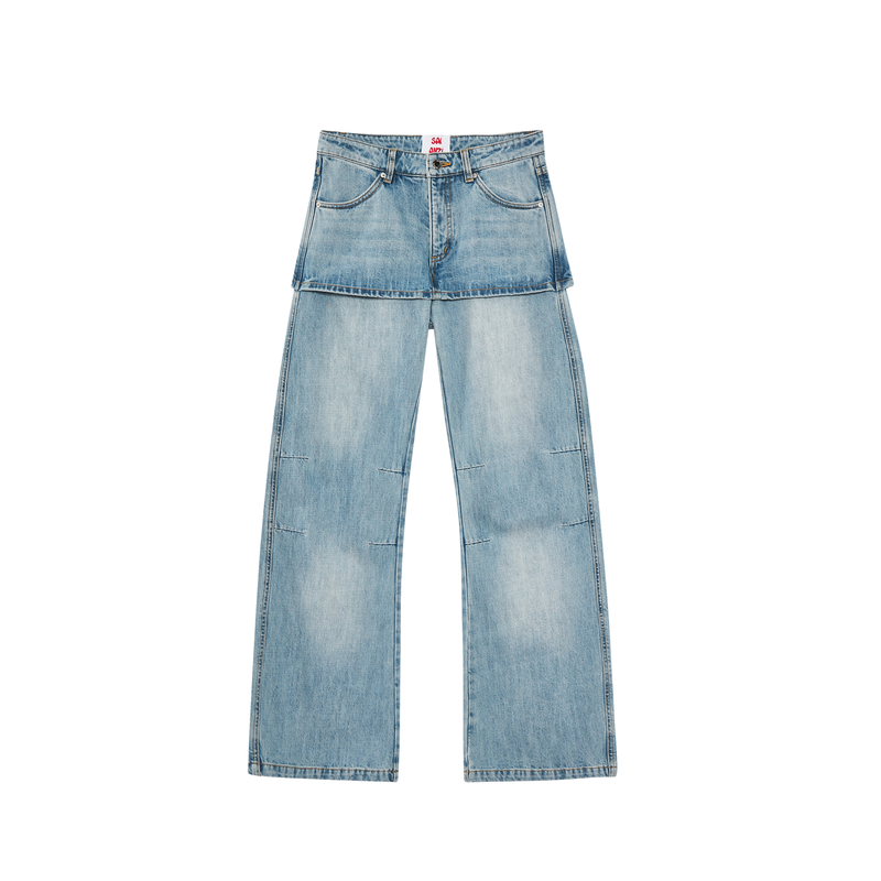 SAIANZI（サイアンズ）の「overskirt bilayer jeans（Pants）」