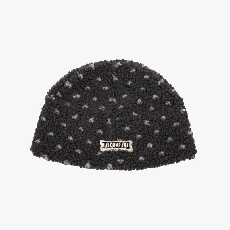 mascompany(マスカンパニー)の「ドットダンブルフリースビーニー (gray)(帽子)」