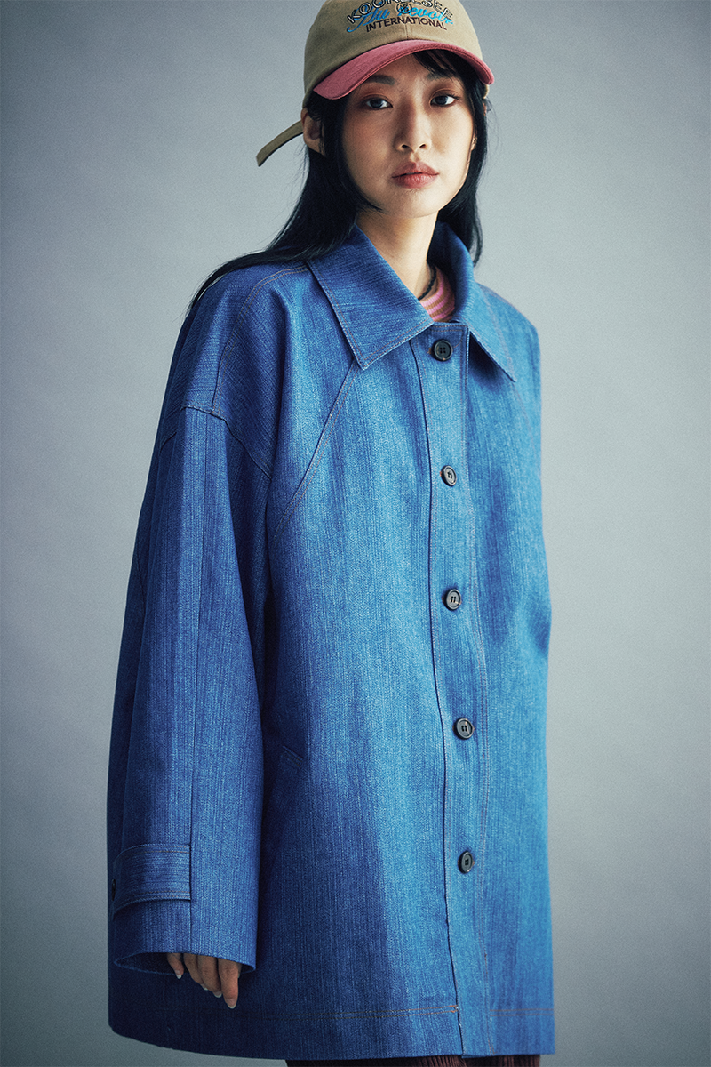KOOKEESEE Slub Denim Jacket