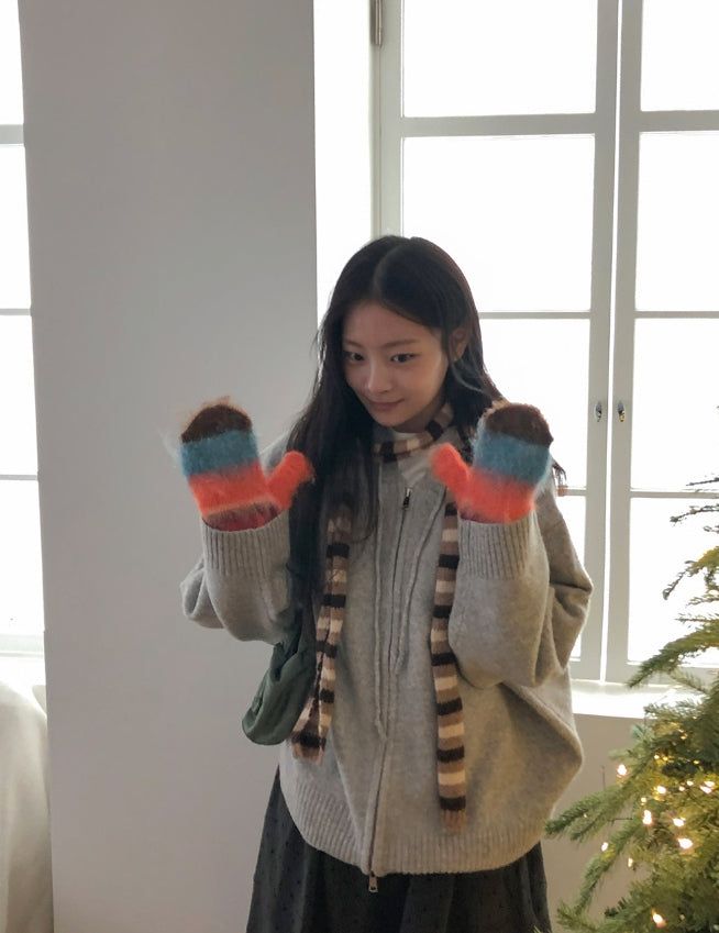 BAON（バオン）の「Allbut Mohair Color Knit Hand Gloves（Fashion Accessories）」