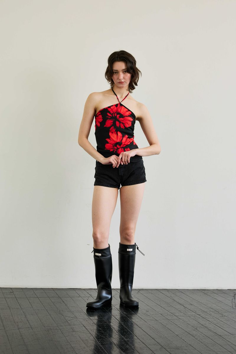  FLUTTER HALTERNECK / RED