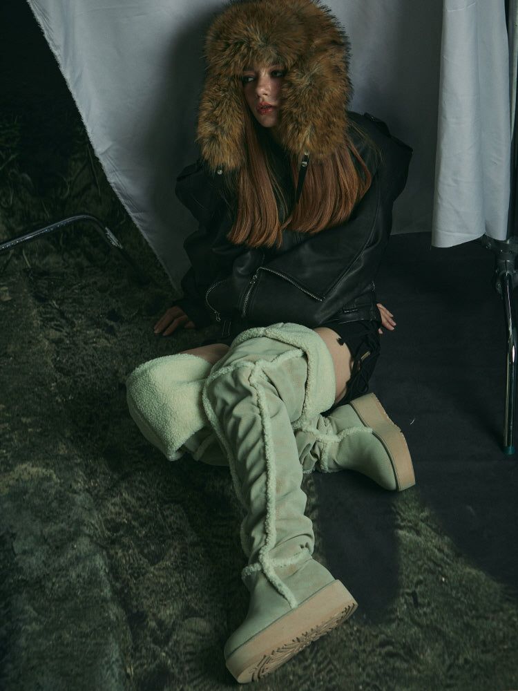 SHEARLING LONG BOOTS
