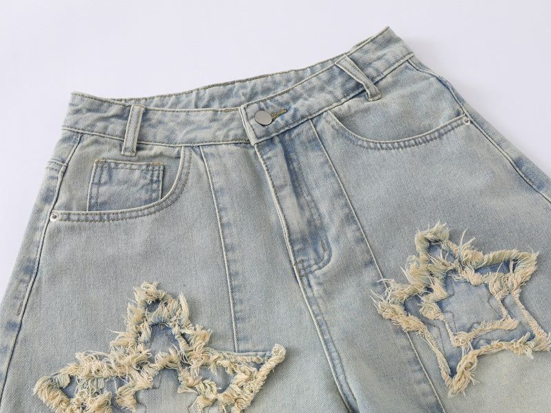 Rough Star Distressed Denim Pants