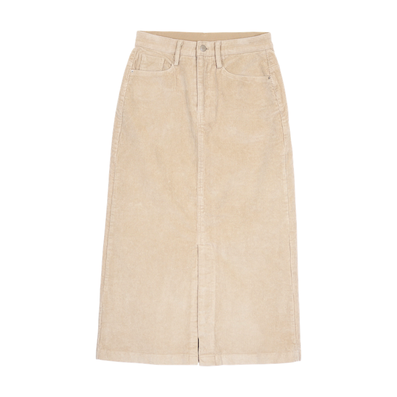WINTER SLIT CORDUROY SKIRT