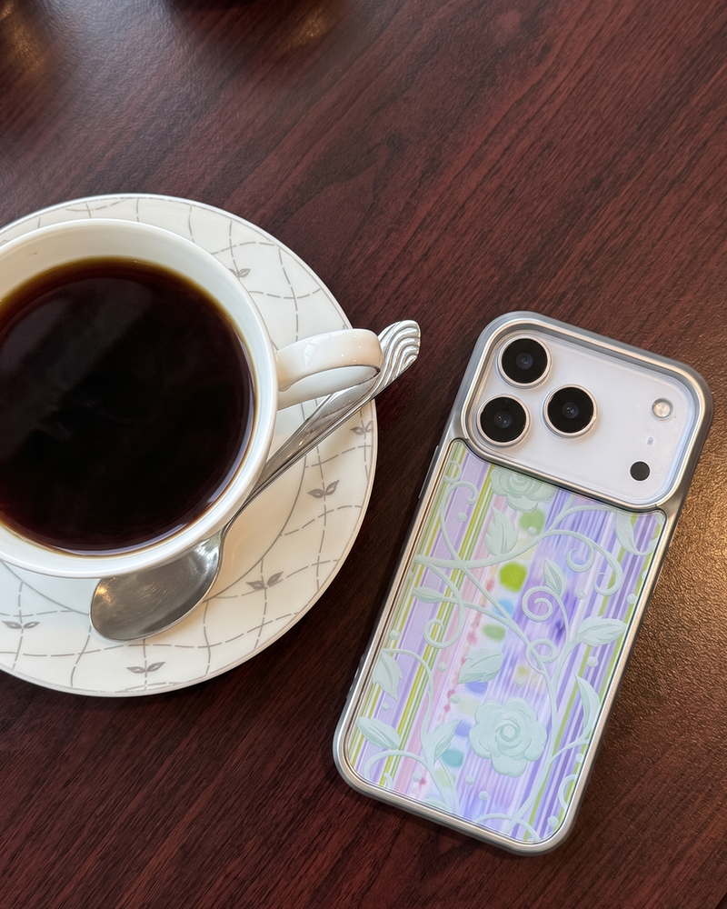 [silver glass bumper] flatf (violet)