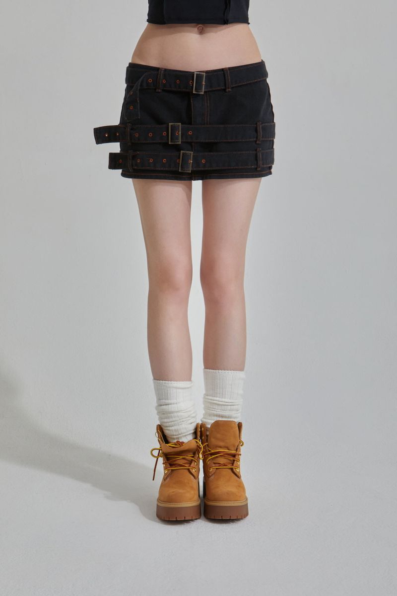 BELT MINI SKIRT