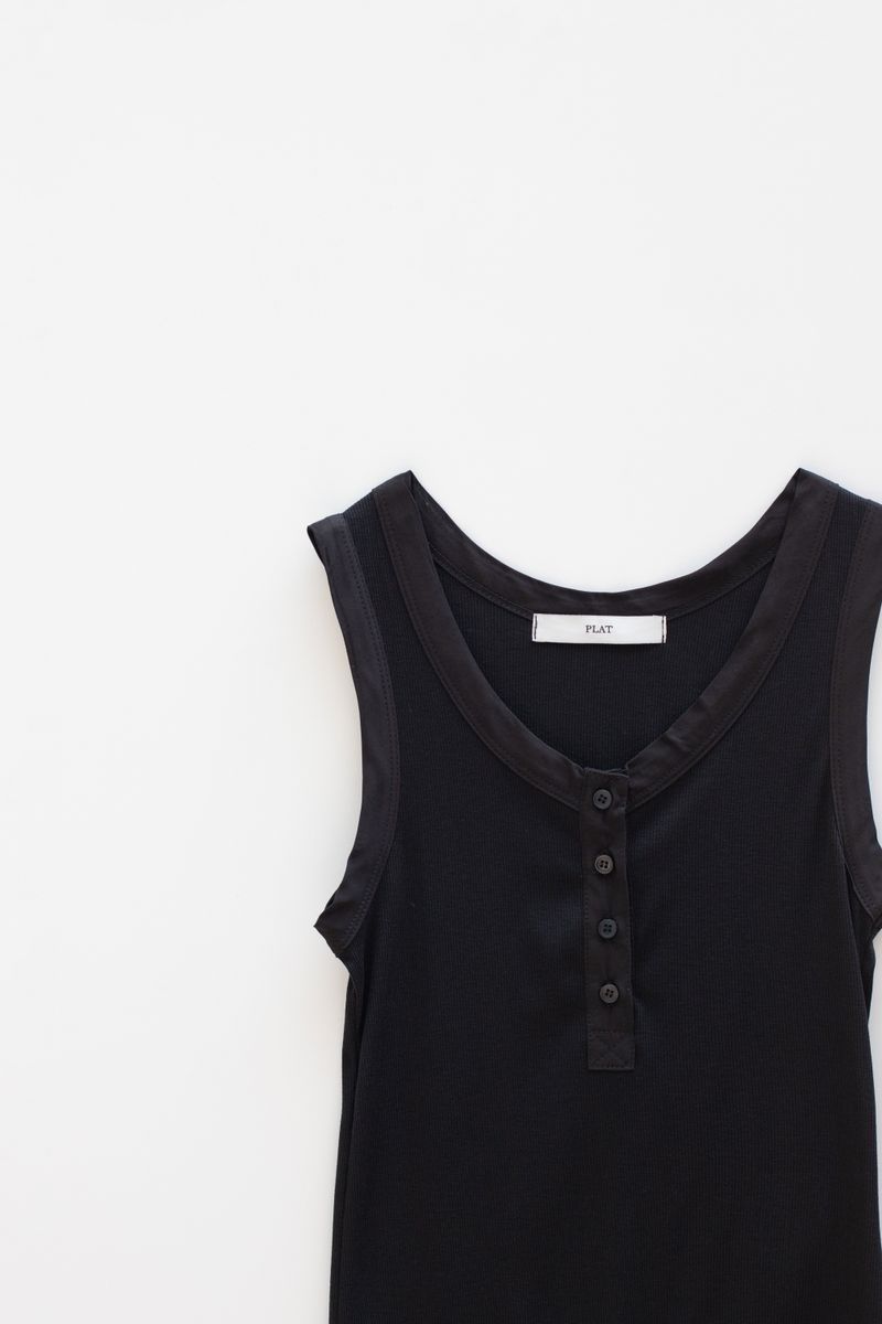 Crop leeveless (Black)