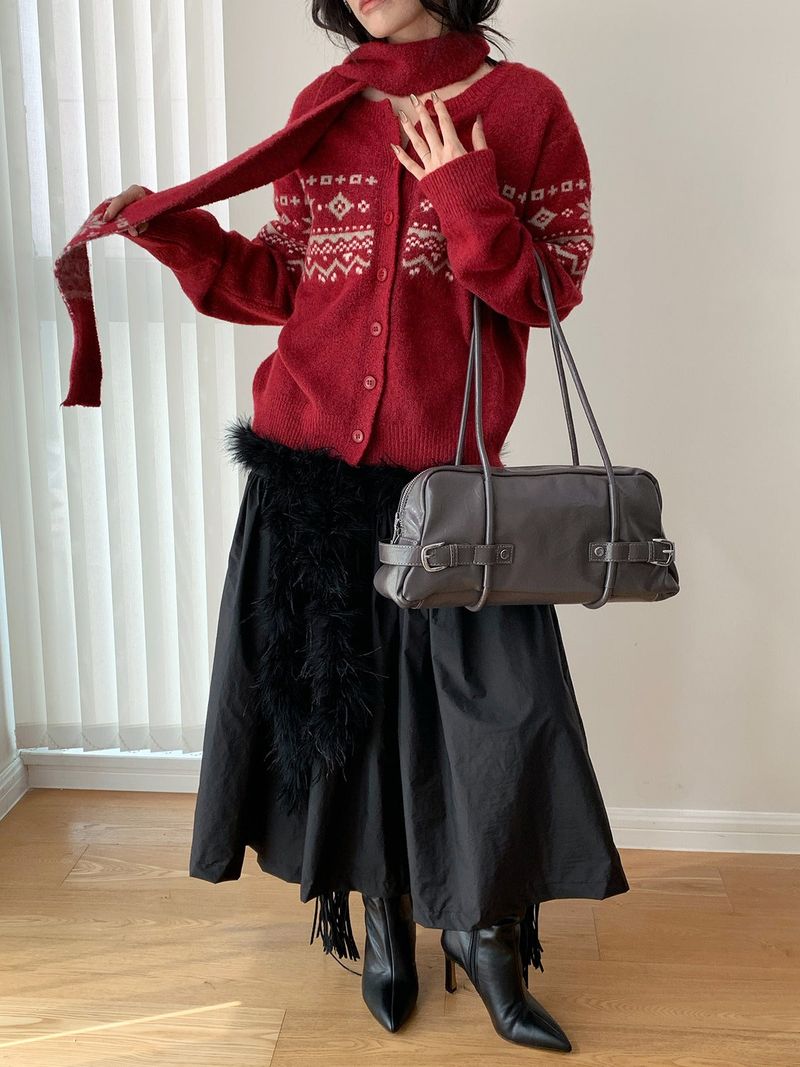 Cabin Nordic Round Knit Cardigan