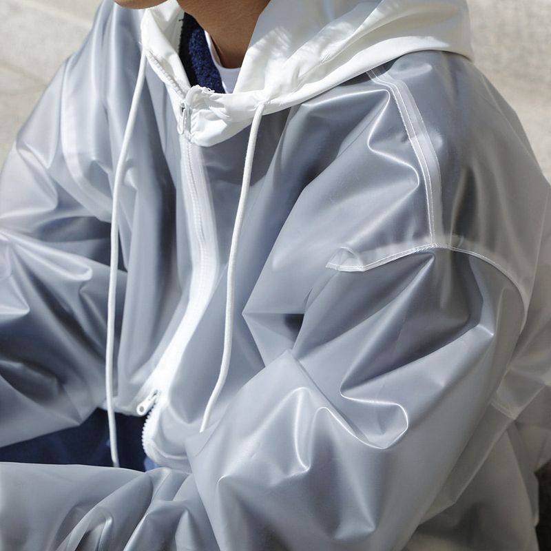 Uno Plastic Zip Up Jumper (2color)