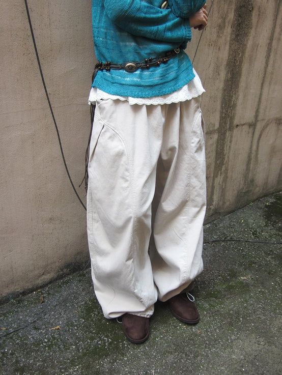 BAON（バオン）の「26SS★ [BAONHAUS] ポリティ カット バルーン ワイド パンツ（パンツ）」