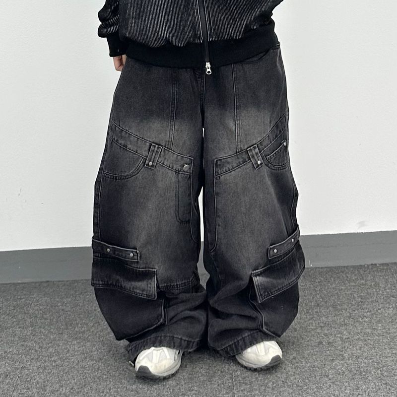 PEARCLAN（ペアクラン）の「overlap denim pocket pants（Pants）」