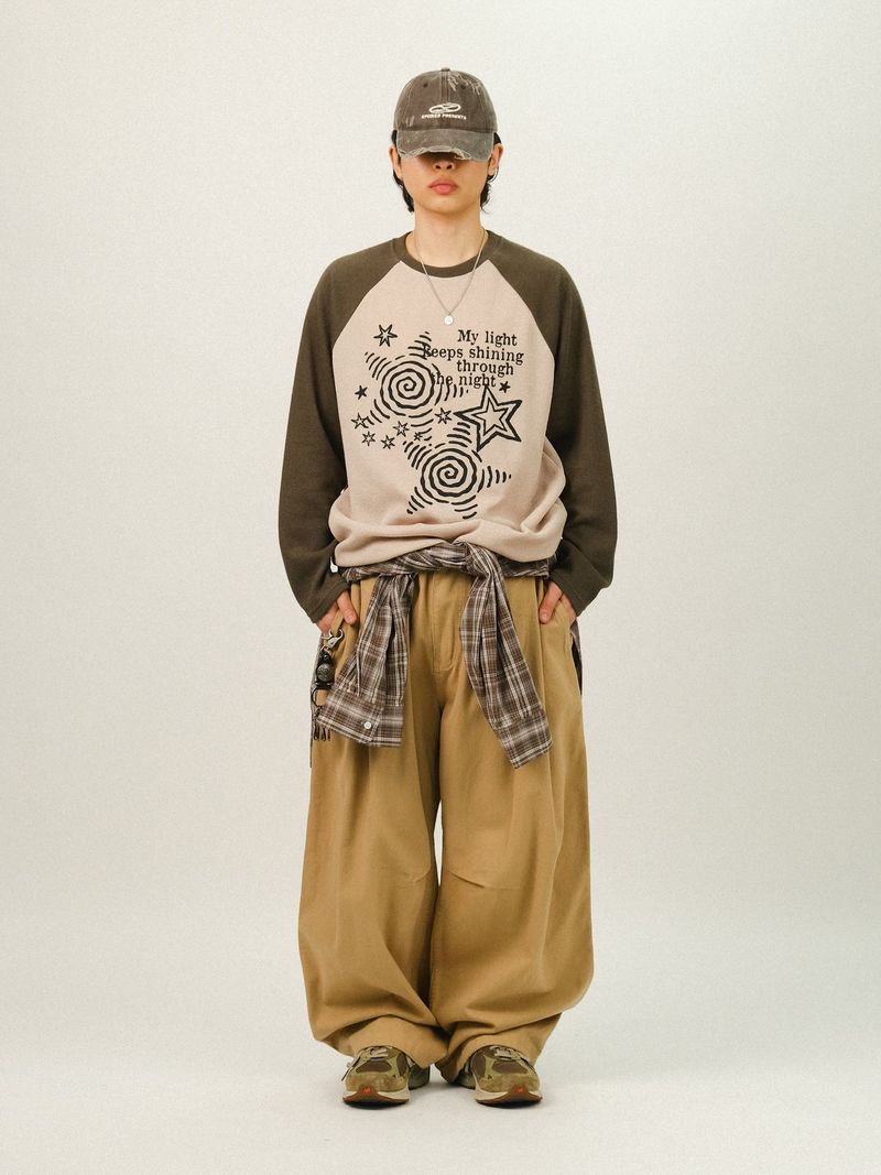 AND Pin-tuck Balloon Pants