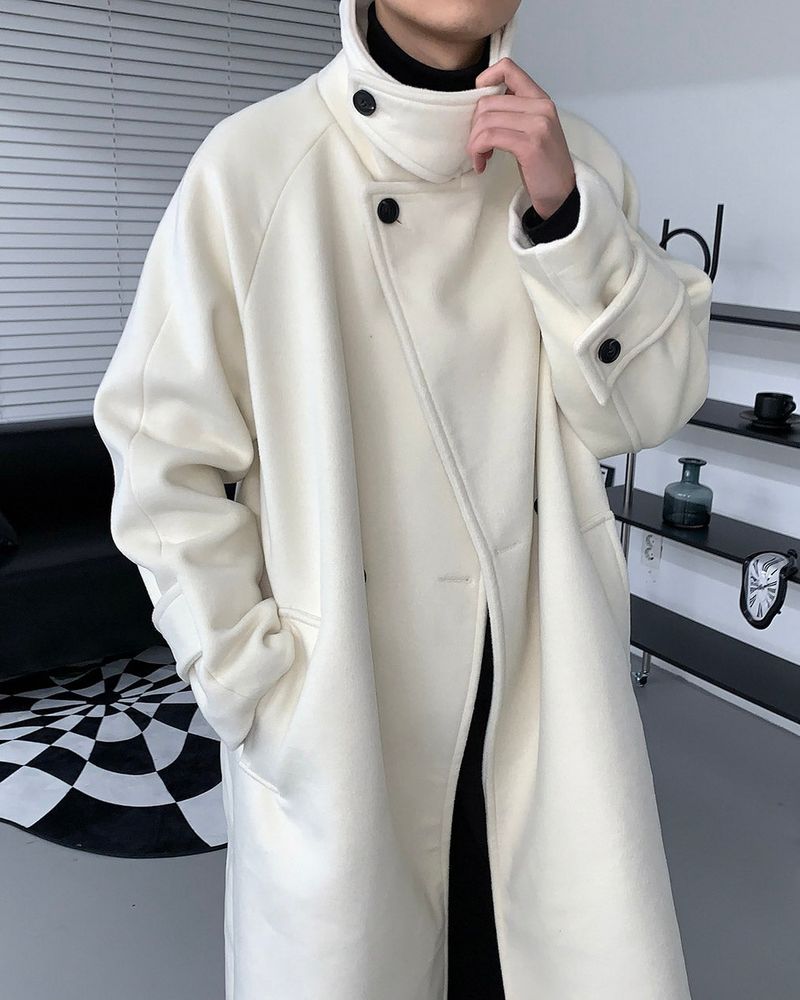 SI High-Neck Long Coat (2 colors)