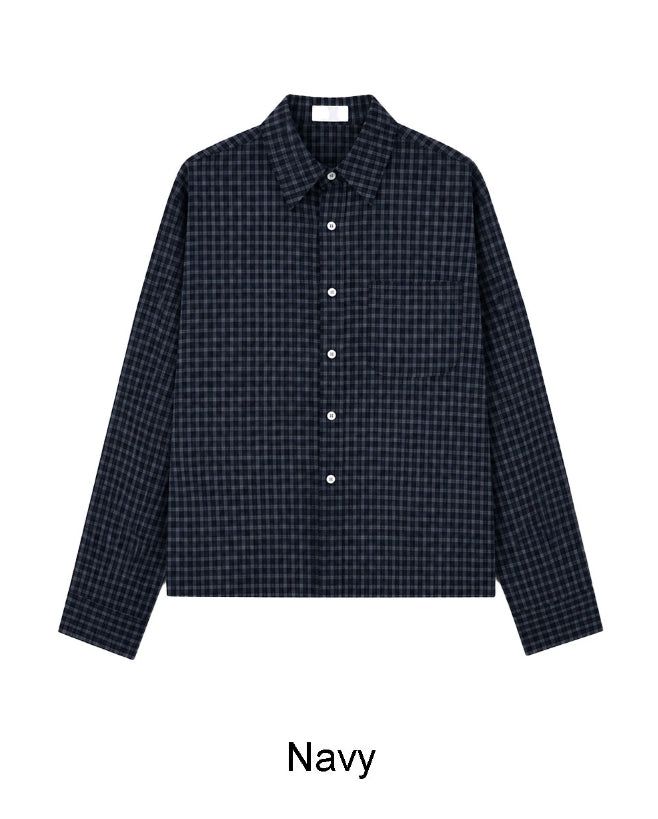 Tied Crop Check Shirt