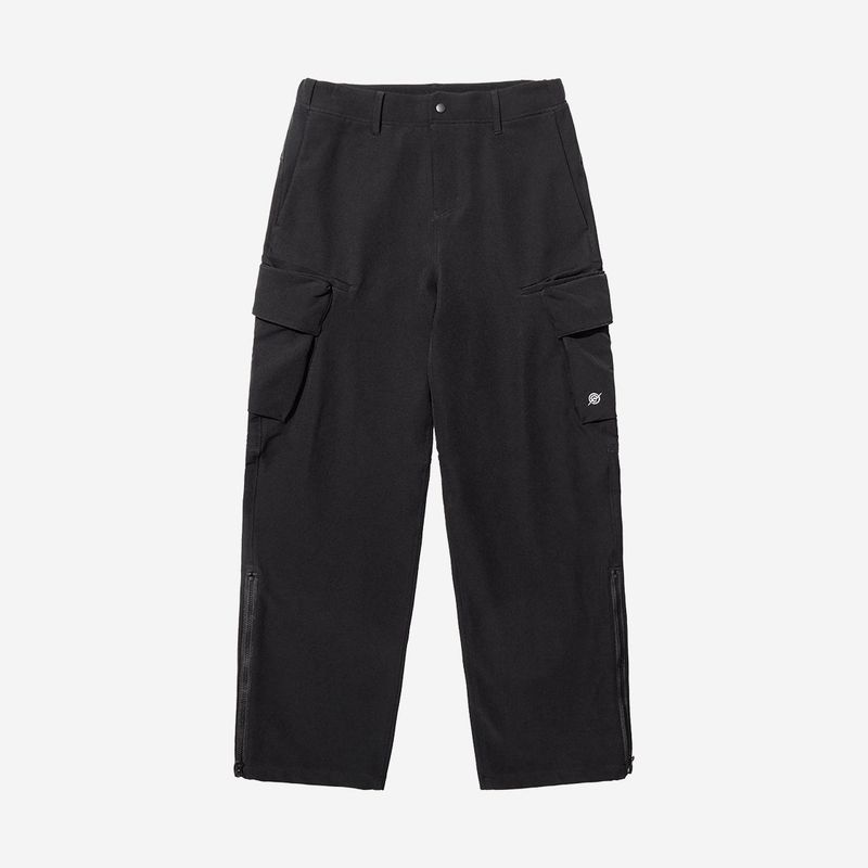 Poly Span Winter Cargo Pants - BLACK