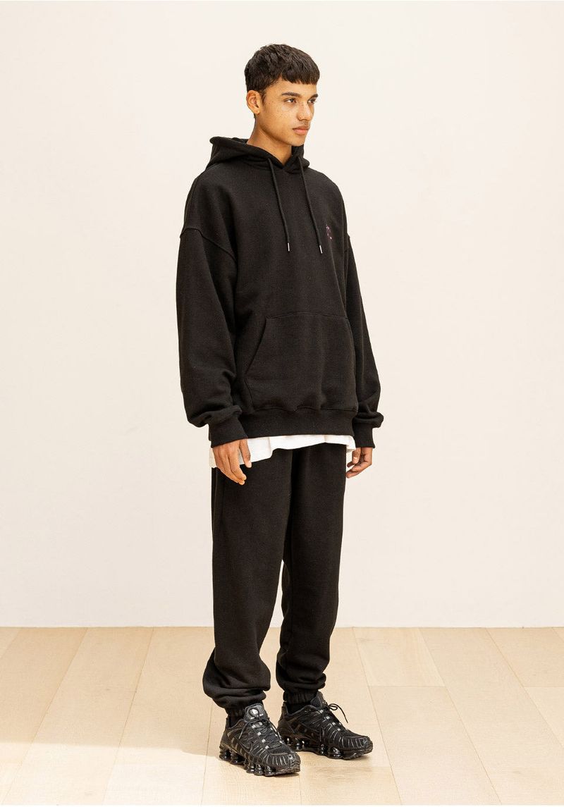GRATING EMBLEM OVERSIZED HOODIE