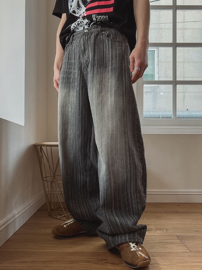 2PLAN(ツープラン)の「Smoke Washed Stripe Denim Pants(Pants)」