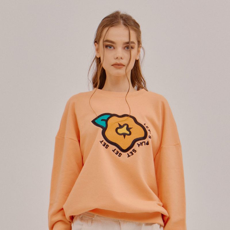 SETSETSET（セットセットセット）の「BIG FLOWER SWEAT SHIRT（Tops）」