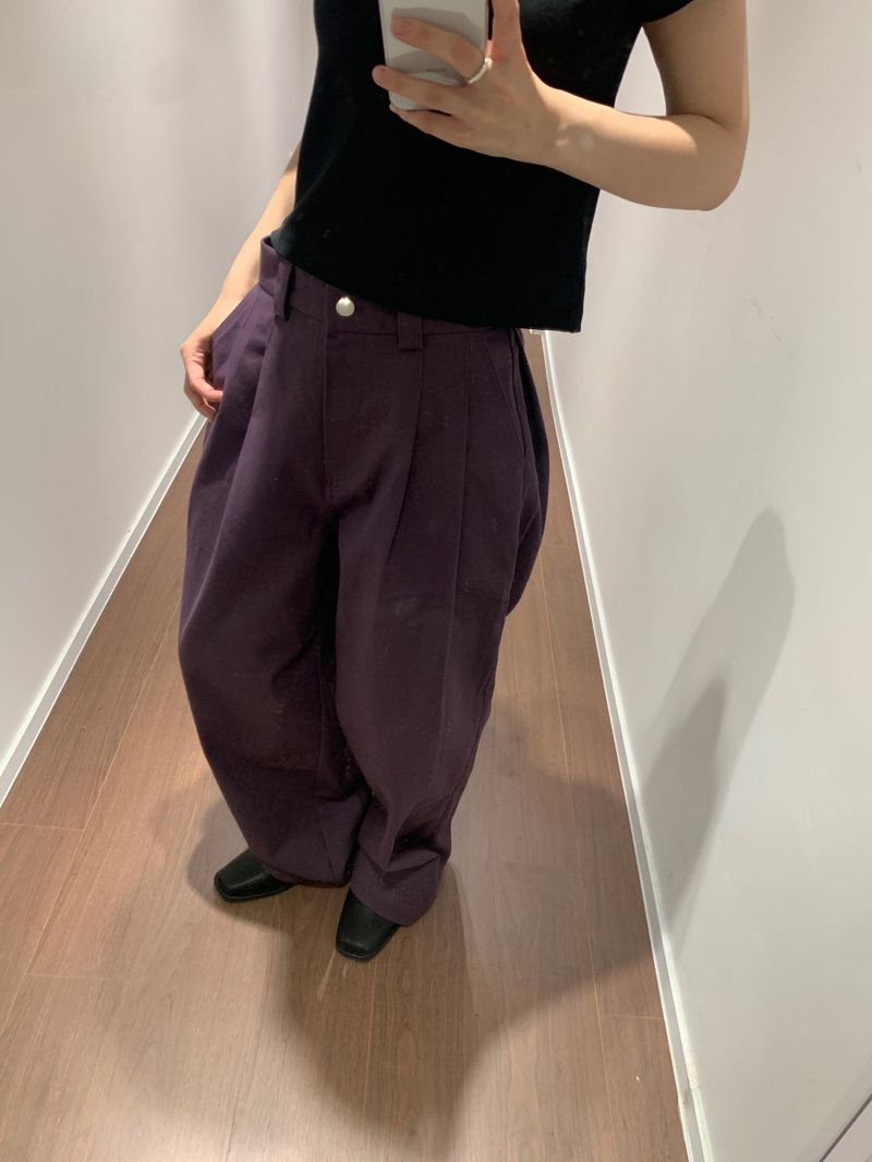 Lo-fi two-tuck slacks (3color)