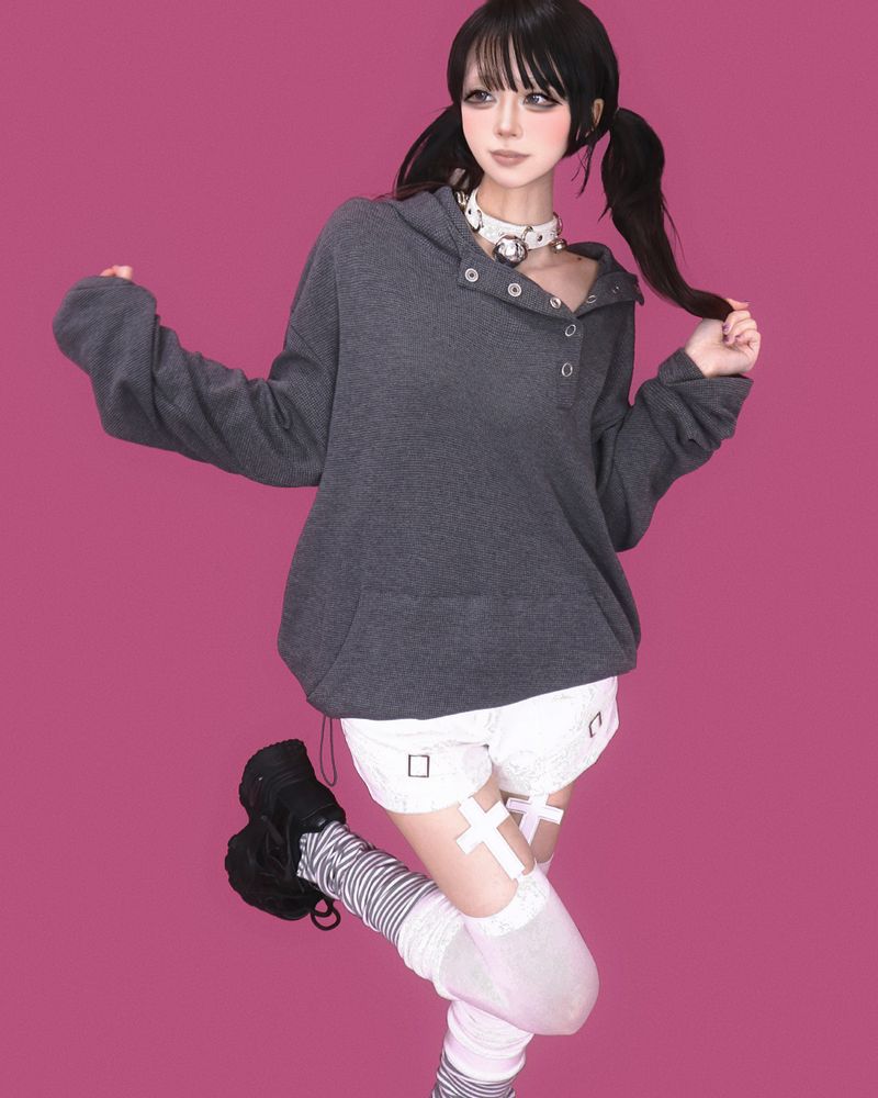 poki striped long leg warmer (2color)