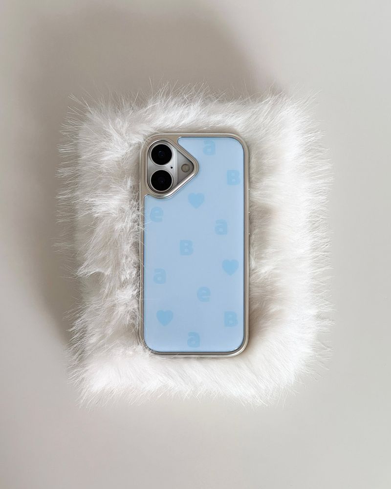 NEW LOGO Twin Blue Silver Epoxy Case