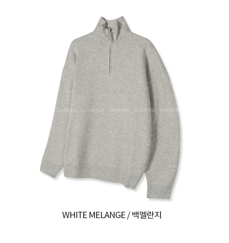  Logane Drake Cash-Like Half Zip-Up Knit
