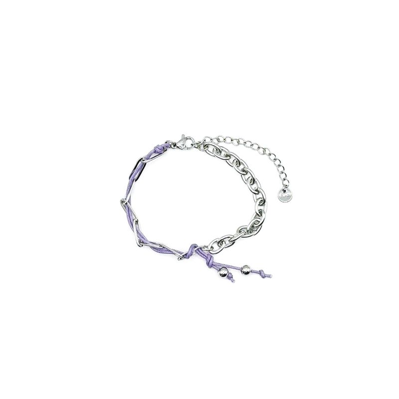 neeka（ニカ）の「チェーンミックスブレスレット (Purple)（アクセサリー）」
