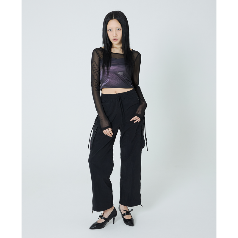 Eyelet pants