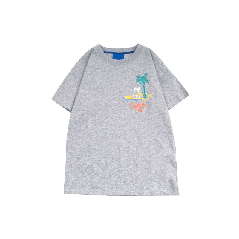 スタンダードエキゾチックパルムツリーショートスリーブTシャツ (UNISEX)_SYS6TS07MG