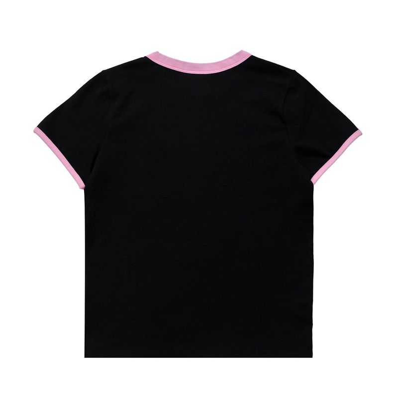 Beautiful Life Ringer Tee Black