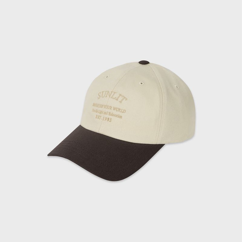 HERITAGE LOGO BALL CAP (BEIGE/BROWN)