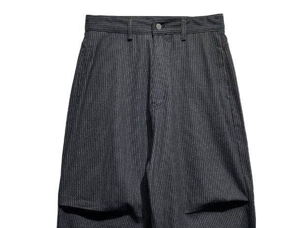 Pay wide pintuck striped denim