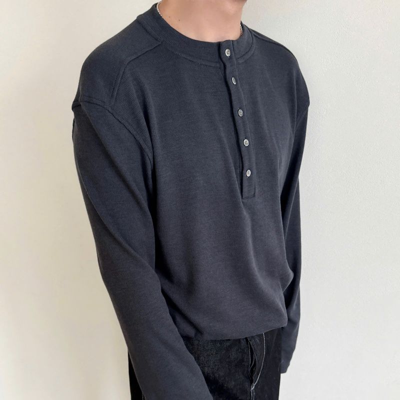 ロングスリーブ ヘンリー シャツ