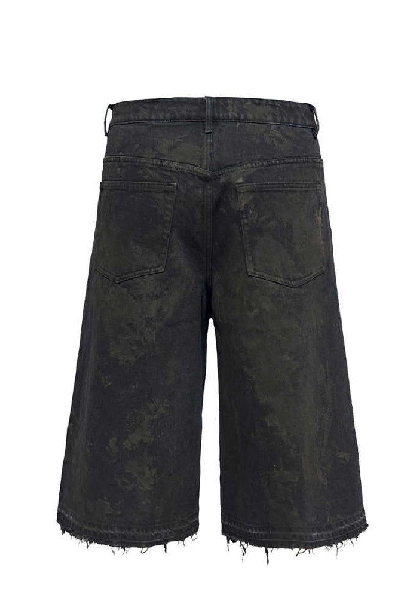 Mud Dyed Cropped Jeans
